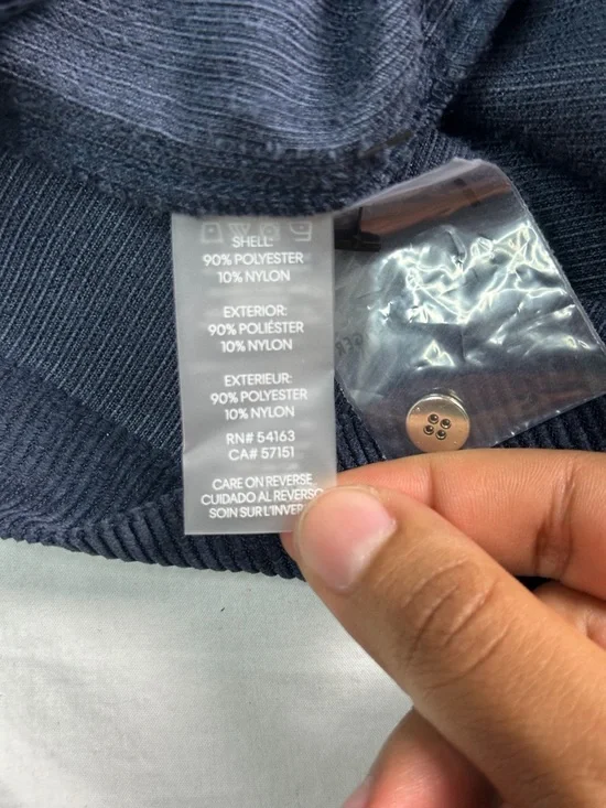 💙 Tommy Hilfiger Blue Corduroy Belted Shirt Dress Sz 6 8867-10 💙 - Picture 9 of 16